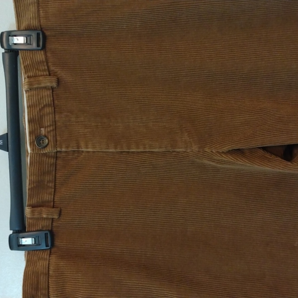 Brooks Brothers Tan Wide Wale Cotton Blend Corduroy Pants 37 - 28.5 - Picture 4 of 9